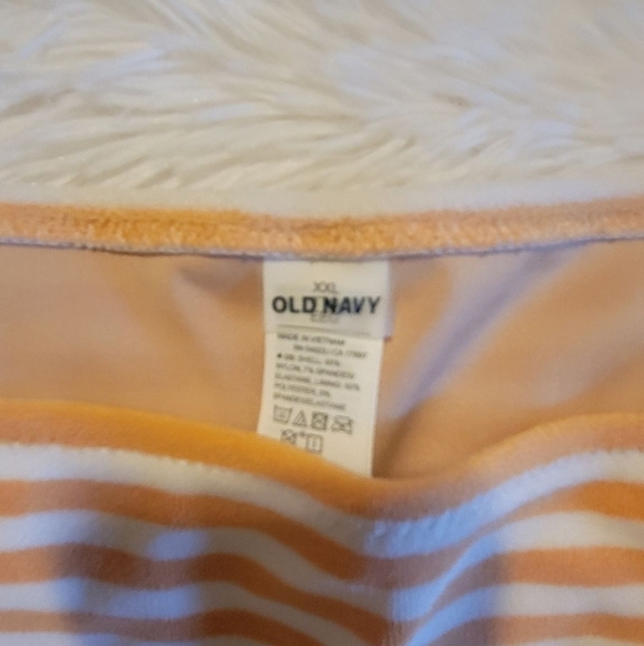Old Navy Orange and White Striped Bikini Bottom Size 2X NWT - Picture 3 of 3